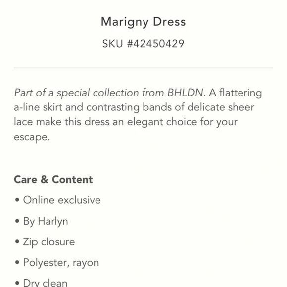 Anthropology‎ BHLDN Size Medium Harlyn Marigny Dress Beach - Picture 4 of 16